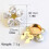 Boutons de manchette en forme de fleur géométrique, accessoires 3