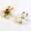 Boutons de manchette en forme de fleur géométrique, accessoires 4
