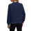 Women's casual long-sleeved button-down sweatshirt,-Black M 6