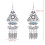 Boucles d'oreilles à franges bohèmes en alliage robuste avec-B 4