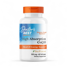 (60 softgels) Doctor's Best High Absorption CoQ10 with BioPerine – 100mg, 60 - 120 Softgels