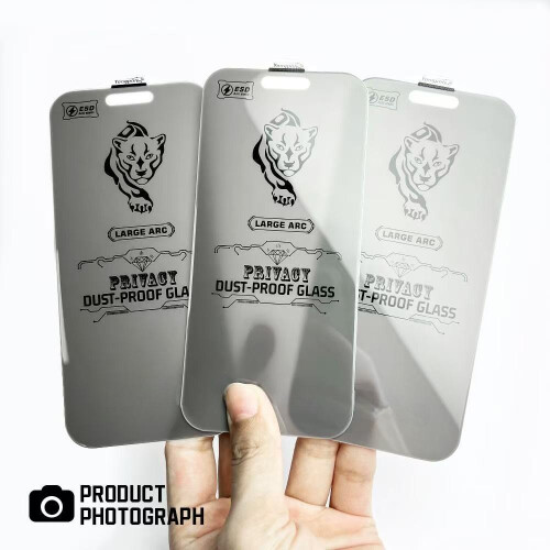 Pack of 3 9D Privacy Glass Screen Protector For iPhone 17 Pro Max 1