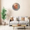 Modern Silent Wall Clock, 30cm Digital Wall Clock, Round Quartz Digital Wall Clock (Gold) 4