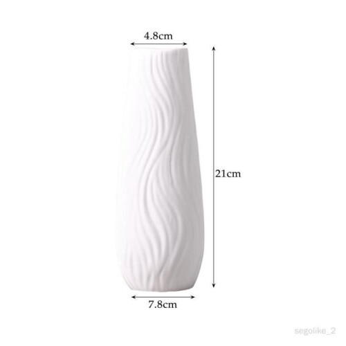 Flower vase - European - Modern - Ceramic - Elegant - White 1