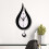 HOMYL Pendulum Wall Clock - Black - 30 cm - Silent - Decorative for Kitchen 3