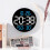 ANTCOOL Digital Wall Clock - 10 inches - LED - Temperature - Humidity - Date 3