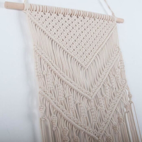 Wall hanging - Bohemian style - Macrame - Beige - Rectangular - Ethnic 1