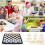 Chess Set - HOMNOBLE - Deluxe Chess Set - Foldable - Portable - ABS Plastic 3