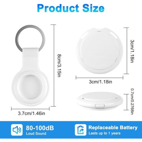 Pack Air Tags, Object Locator, Smart Bluetooth Beacons compatible with the Find My app (iOS only) 1