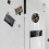 Refrigerator Magnets, Self-Adhesive Wall Clock, Digital Souvenir, White PZCC 3
