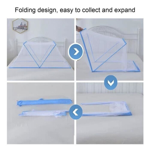 Mosquito net tent - SURENHAP - Foldable - Portable - Child - Blue 2