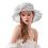 Sun hat - Women's - Grey - Wide brim - Removable bow tie - Adjustable size 3