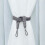 Curtain Tiebacks - 2 Pack - Cotton Rope - Grey - 66 cm Length 3