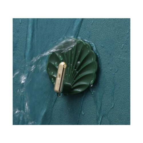 4 Seashell-Shaped Wall Hooks - Red, Cute Shaped Wall Hooks, Self-Adhesive Bag Hanging Hooks 1