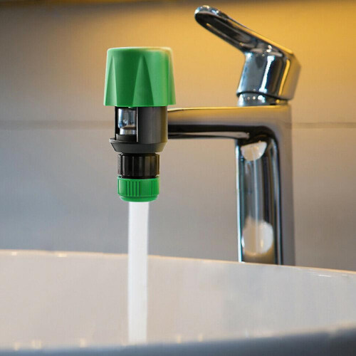 Kitchen Garden Hose Pipe Connector Rounds Square Mixer UK Taps Adaptor 2