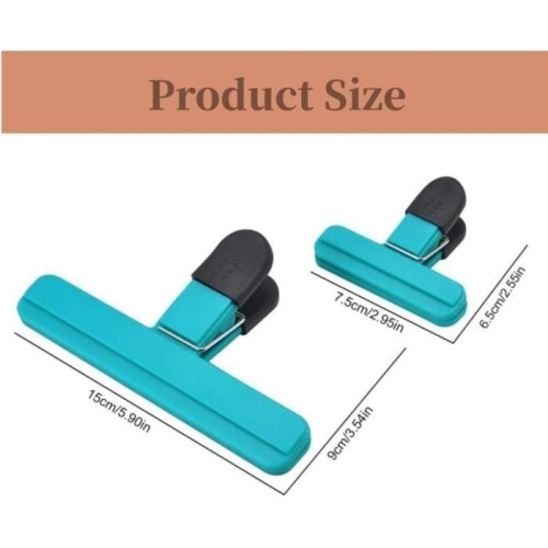 Bag Clips - 8 Pcs - Reusable - Plastic - Assorted Colors 1