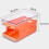 STORAGE CONTAINERS - AIRTIGHT CONTAINERS Egg Holder Space Spaving Stackable Wonderful Style - Orange 3 3