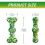 Chewable Toy - Indestructible - Natural Rubber - Safe - Green 4