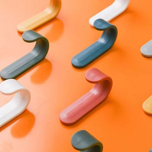 (6 pieces) Adhesive hooks, utility wall hooks, wall hooks for decorative wall-mounted key holders, wall hooks 2