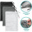 Laundry Bags, Mesh Heavy Duty 24" x 36" with Drawstring Closure, 3-Pack, Black 2