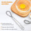 Manual Egg Beater - Kitchen - Stainless Steel - 2 Pieces - Durable - Adjustable 4