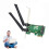 Wireless Wifi Network Card Mini PCIE To PCI-E 1X+ 2 G6 Adapter Antenna NIC 2