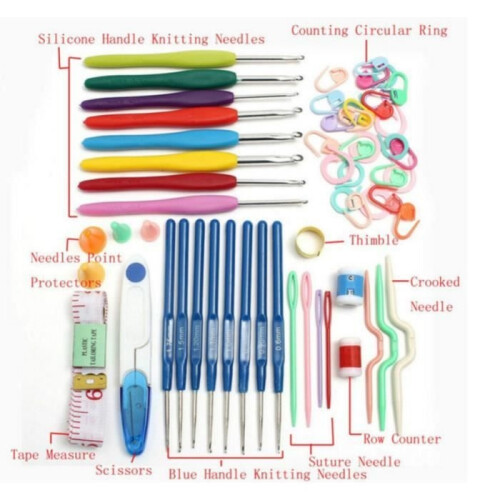 Knitting Kit, Knitting Tools, Accessory Kit Box, Knitting Hooks, Necessary Knitting Accessories 1