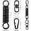 Spring Hook, Ceiling Hook, Spring Suspension Kits, Spring Hooks for Hanging Bed, Yoga - 4 pieces 3