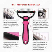 Hair brush, undercoat brush, detangling comb for dogs and cats