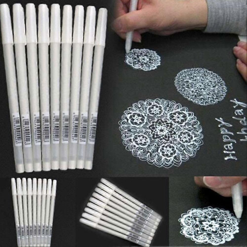 0.8mm White Paint Marker Pen - High Light Drawing Pen for Artists 1