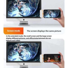 50m Wireless HDMI Transmitter Receiver, Screen Projection Dongle, Point-to-Point, PC/TV Screen Sharing, Business Conferencing