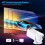 Mini Portable Projector - 4K Projector with Android 12 Mini Projector WiFi 6 BT 5.0 720P Full HD Native Automatic Rotating 5