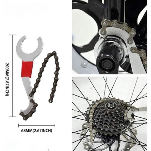 Bicycle Repair Tool Kits, Bicycle Chain, Bracket, Freewheel, Crank Puller Tool, Chain Separator Tool 1