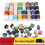 Set of 60 colored sewing machine threads with reusable spool 1