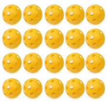 20pcs Hollow Air Circulation Golf Balls for Practice (Yellow) GOLF BALL