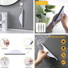 Window squeegee, Bathroom wiper, Hanging shower squeegee, Glass scraper, for mirrors, tiles, kitchens, walls, floors