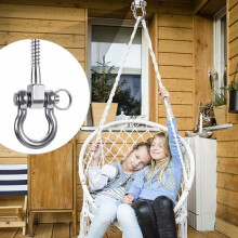 2 Pieces 304 Stainless Steel Ceiling Hook, Suspension Trainer Hanging Kit for Hanging Chair, Hanging Lamp