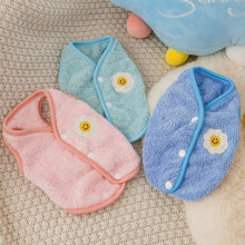 (Pink / XL) Fleece vest for small and medium-sized dogs, warm winter clothing for pets, puppies, cats,