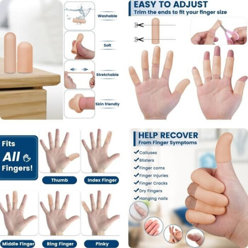 Finger Splint - Gel - 10pcs - Breathable - Comfortable - Arthritis Protection 2