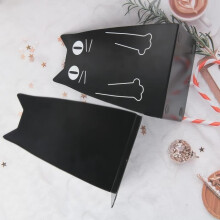 Bookends - Unspecified - Cute Cat - Metal - Black - 14x20.5x10.5cm