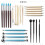 Ceramic modeling tools - 23-piece set - Stainless steel - Rubber - Wood 2
