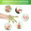 Hand and finger muscle training set, 6-piece set, hand training ring and training device 3