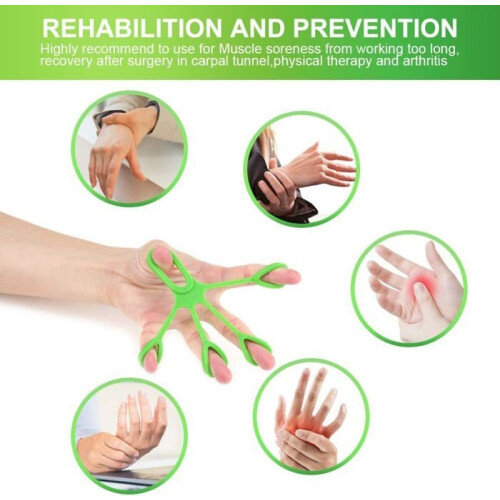 Hand and finger muscle training set, 6-piece set, hand training ring and training device 2