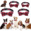 Pet collar - Unspecified - Christmas collar - Red - Adjustable - Checkered design 4