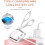 Heated eyelash curler, USB charging, 3 temperature modes, safe, long-lasting, fast 4