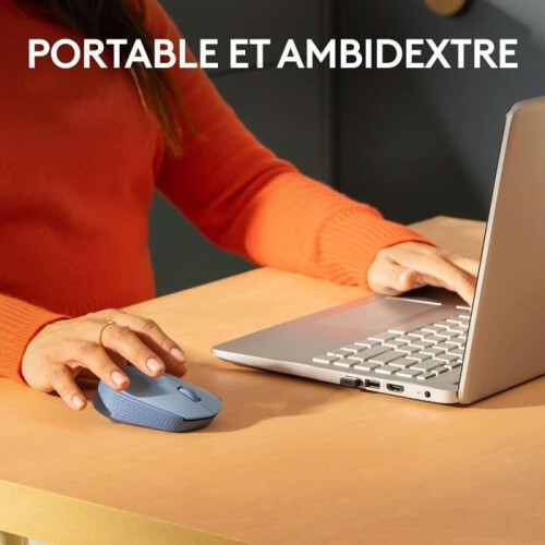 Mouse - Wireless - Logitech - M171 - Blue-grey - Ambidextrous 2