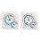 Mechanical Thermometer Hygrometer Dial Hygrometer Gardening Temperature Detector 2PCS 1