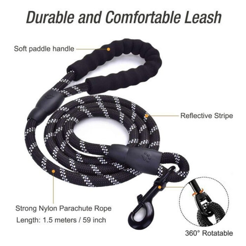 Dog Harness - Arnet - Size L - Anti-Pull - Reflective - Black 2