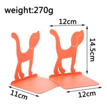 Bookends - Dog - Set of 2 - Metal - Yellow - 12x11x14.5 cm