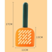 Cat litter scoop - Brand - Model - Carrot color - PP material - Wide front design